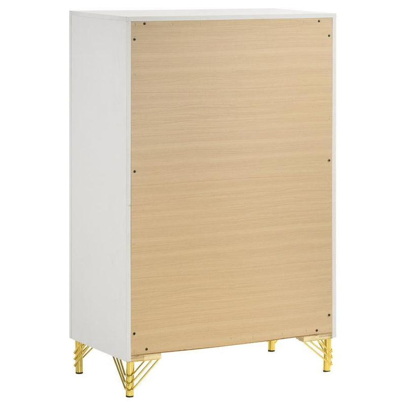Lucia - Bedroom Set With Upholstered Wingback Panel Bed