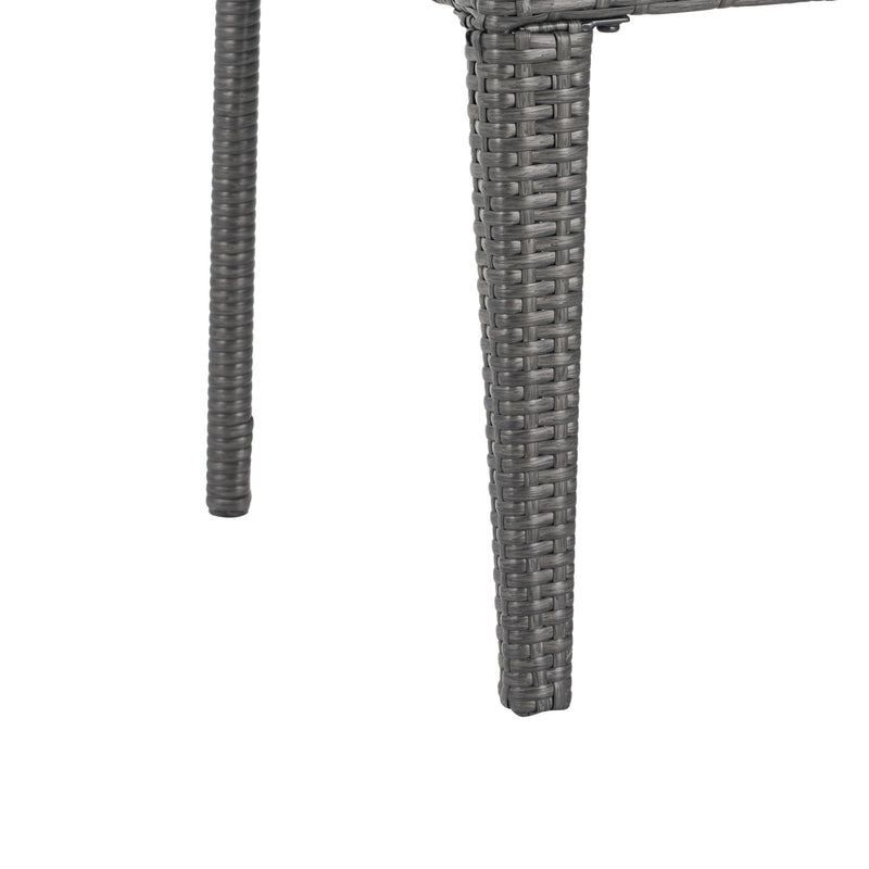 Farley - Stacking Sidechair (Set of 2) With Open Backrests - Gray