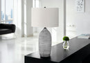 Lighting, Table Lamp, Resin, Modern - Gray / Cream