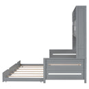 Daybed With All-In-One Cabinet And Shelf