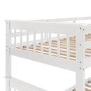 Stairway Bunk Bed With Storage And Guard Rail For Bedroom