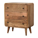 3 Drawer Mini Curved Chest