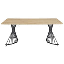 Altus - Composite Wood Dining Table - Natural Oak - Atlantic Fine Furniture Inc