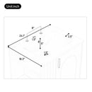 Classic Retro Bathroom Vanity With Sink, Door Shelf, Side Open Storage Frame