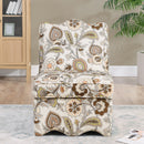 Stylish Flannel Dining Chair With Soft Cushion And Backrest