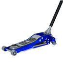 Hydraulic Trolley Floor Jack With Extra Saddle, Fits Suvs And Extended Height Trucks - Blue / Silver