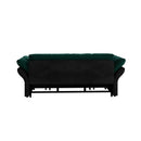 Queen Pull Out Sofa Bed, 3 In 1 Convertible Sleeper Tufted Sofa With 2 Soft Pillows