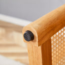 Dining Table With Imitation Rattan Design For Dining Room