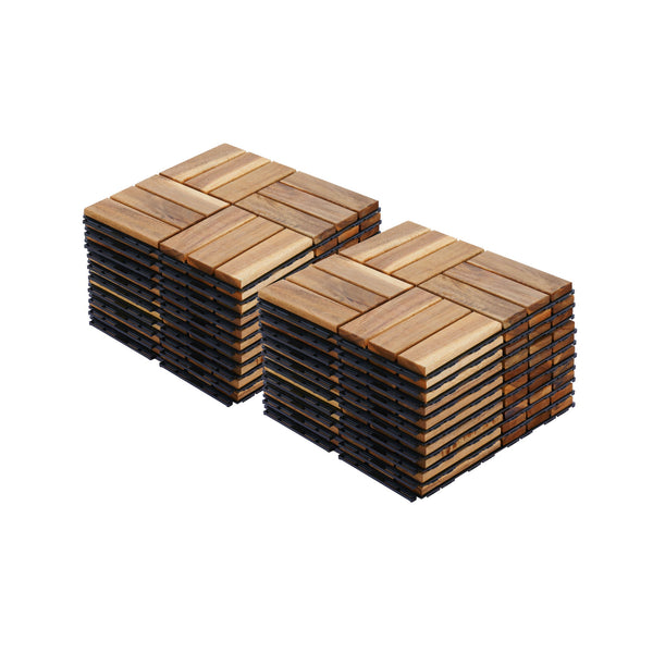 12" X 12" Interlocking Deck Tiles Checker Pattern