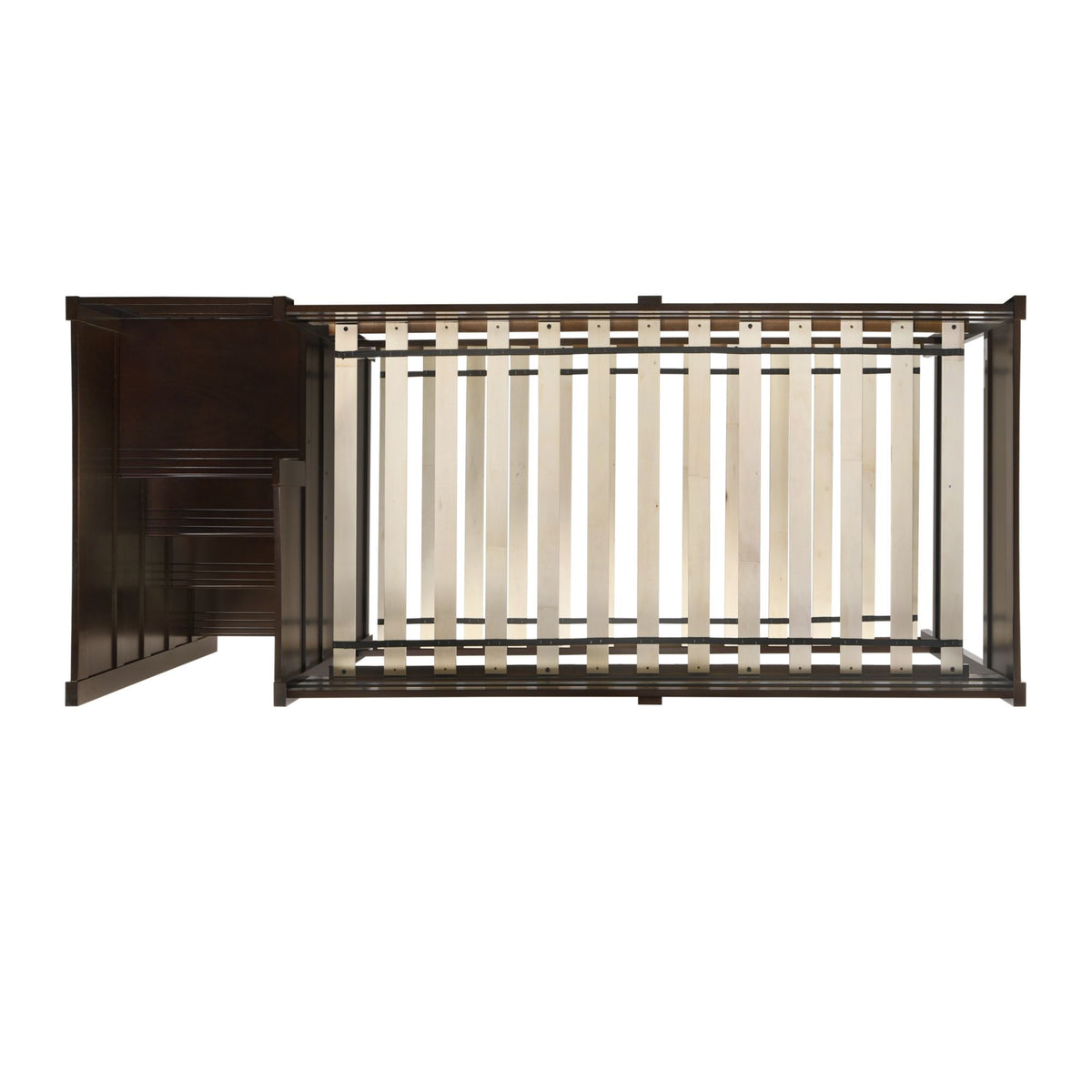 Sami Step Bunk With Left Headboard in Dark Brown by Elements International, view 7