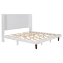 King Size, Stylish High Headboard Bed, High Quality - White