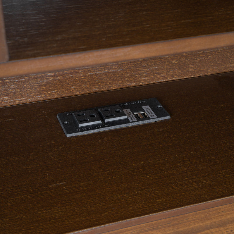 Platform Bed With Multi Storage Headboard, USB And Drawers