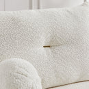 2 Seater Cushion Sofa With 2 Cushions And 2 Ball Pillows