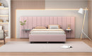 Upholstered Platform Bed With Big Headboard