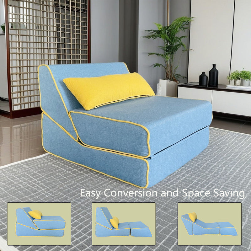 Three In One Folding Sofa, Convertible Bed, Easy To Carry Outdoors, Suitable For Living Room, Bedroom, Lounge, Outdoor