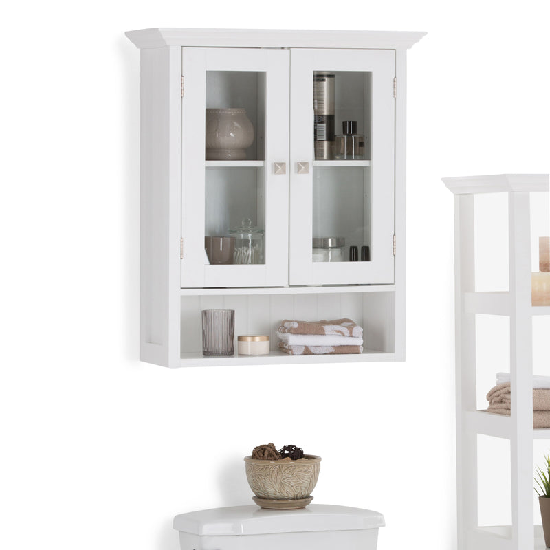 Acadian - Double Door Wall Cabinet - Pure White