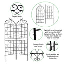 Metal Garden Rustproof Trellis For Climbing Plants Outdoor Flower Support