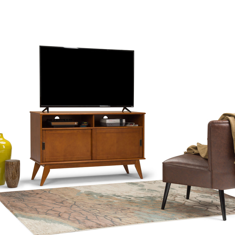 Draper - Handcrafted Mid Century Low TV Media Stand