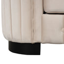 Upholstered Loveseat Sofa With Thick Removable Seat Cushion