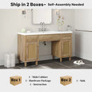 Bathroom Vanity With Sink, Spacious Storage Cabinet