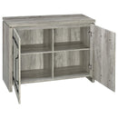 Enoch - 2 Door Engineered Wood Accent Cabinet - Gray Driftwood - Atlantic Fine Furniture Inc