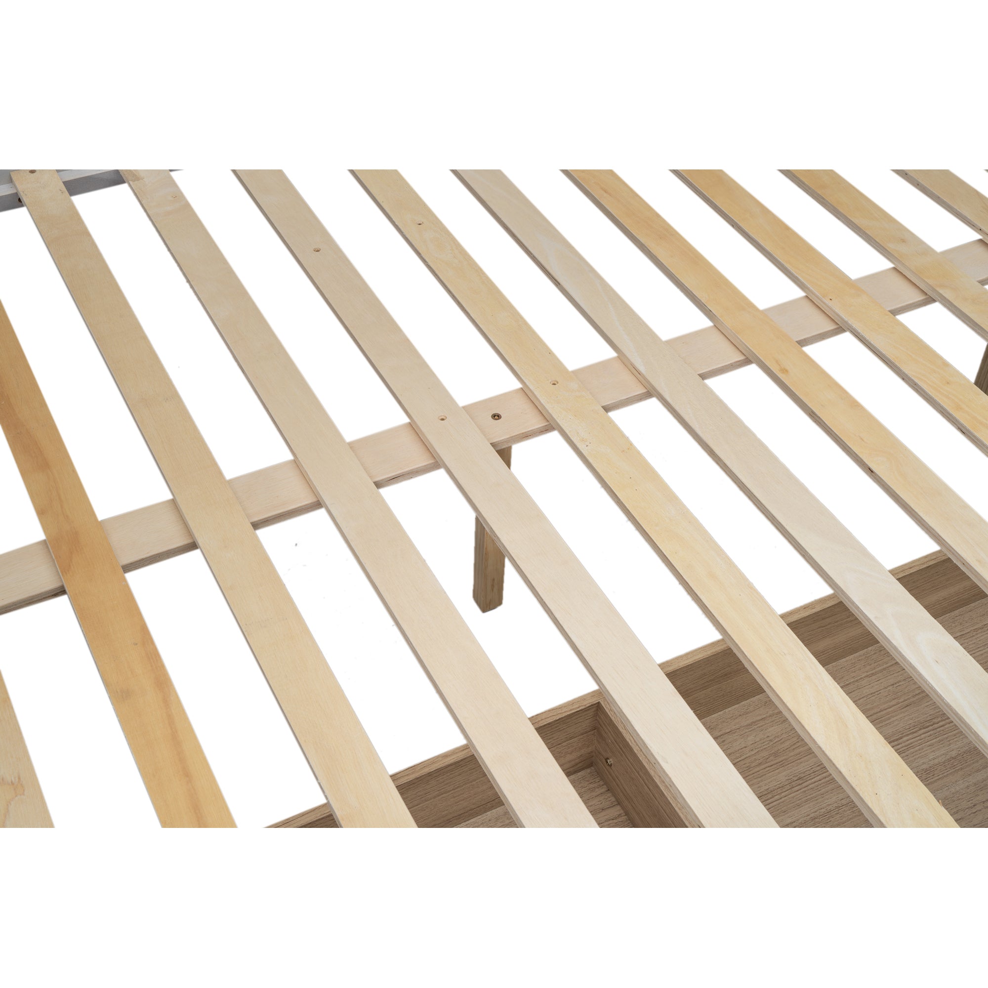 Wood Twin over Full Bunk Bed with 2 Drawers, White - Atlantic Fine Furniture Melbourne FL