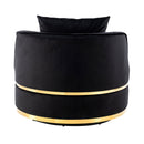 360 Degree Swivel Over Sized Upholstered Barrel Chair