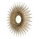 Retro DesignSunburst Metal Wall Mirror Decorative Mirror For A Bedroom Dressing Room, Hallway Or Living Space - Gold
