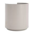 Italian Retro Double Storage Round Side Table - Gray Brown