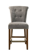 Auggie - 20.5" Fabric Counter Height Chair With Nailhead Trim