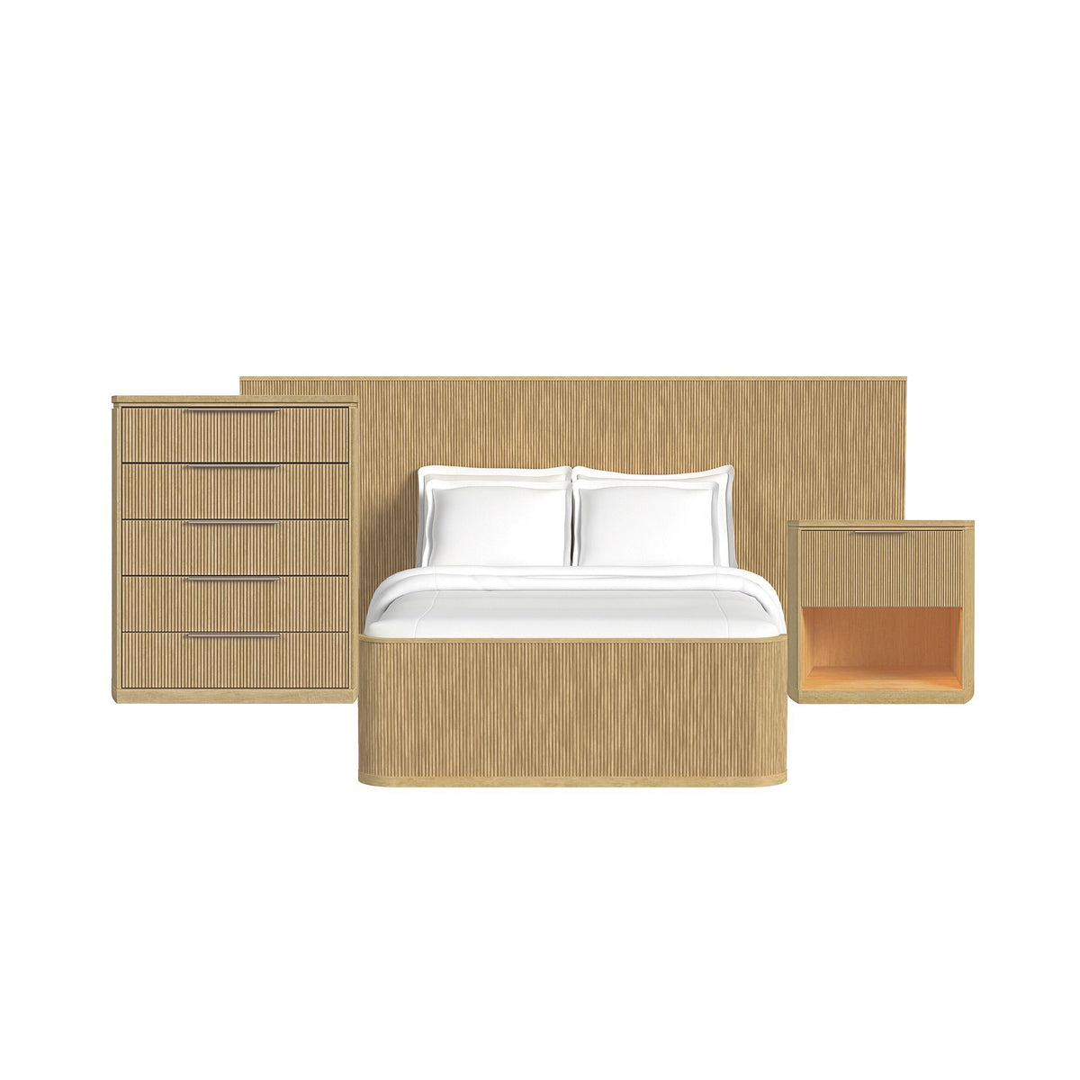 Sylvie Wall Bed Bedroom Set in Dark Brown by Elements International, view 2