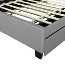 Upholstered Platform Bed With Storage Headboard, Trundle & 2 Drawers And A Set Of Sockets & USB Ports