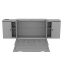 Murphy Bed With Shelves, Cabinets And USB Ports