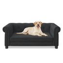 Modern Elegant Rectangle Pet Bed, Durable Elevated Dog Sofa