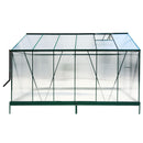 Polycarbonate Greenhouse, Heavy Duty Outdoor Aluminum Walk-In Green House Kit With Rain Gutter, Vent And Door For Backyard Garden