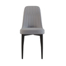 Modern Dining Chair With Cushions And Metal Legs