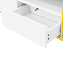 TV Stand For TVs Up To 80", Entertainment Center With 2 Shelves And LED Lights