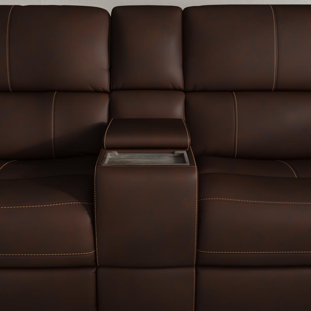 Henry - Power Reclining Loveseat With Console & Power Headrests & Lumbar