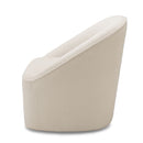 Anson - Swivel Chair With Soft Rounded Back - Off White