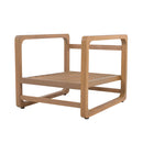 Outdoor Lounge Chair With Oversized Cushion (Set of 2) - Acacia Wood