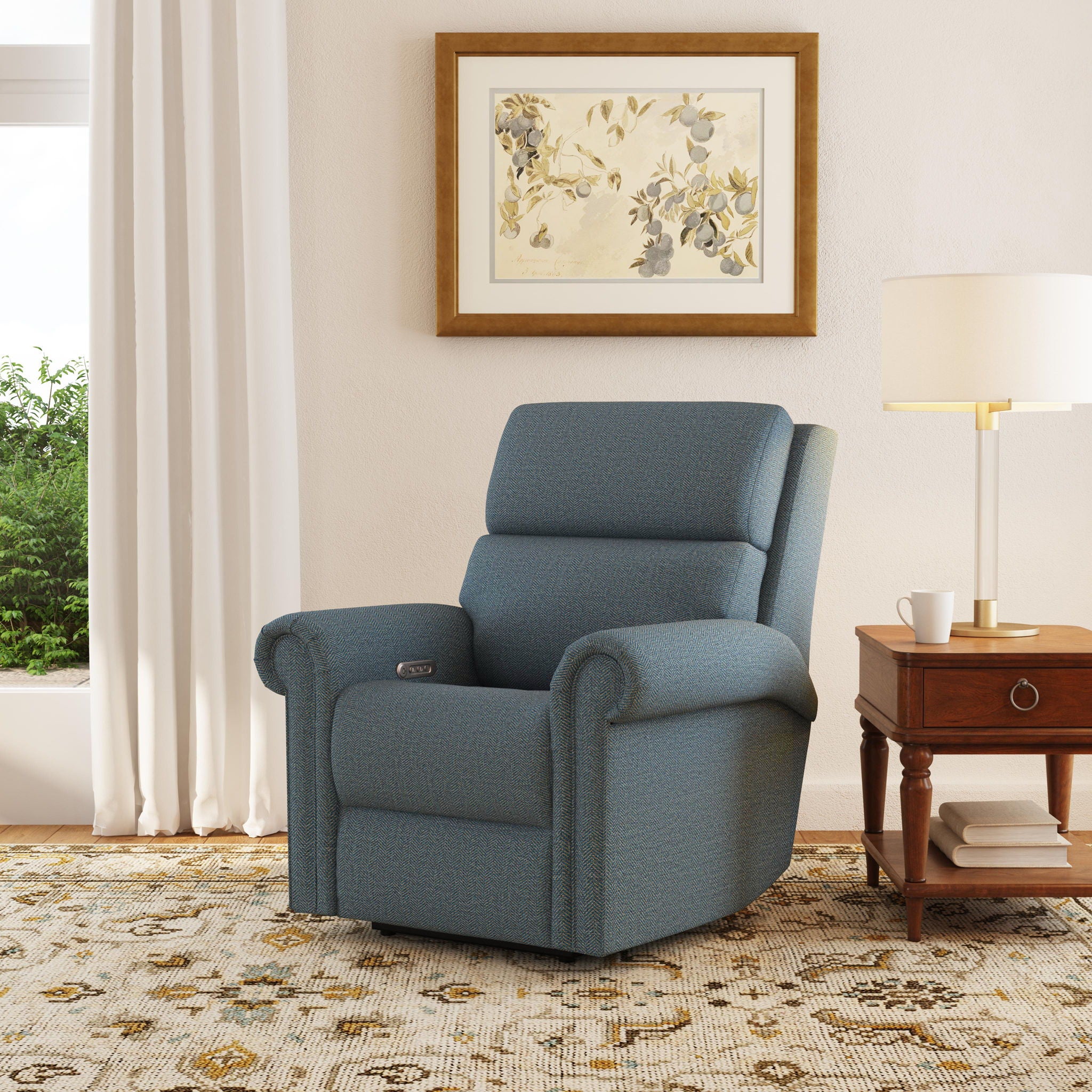 Bernard - Power Recliner With Power Headrest & Lumbar