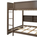 Bunk Bed With Storage Cabinets And USB Ports