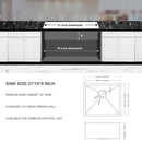 Undermount Stainless Steel Kitchen Sink, Deep Single Bowl Basin