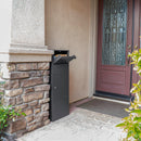 Steel Large Single Compartment Locking Parcel Drop Box With Keyed Access - Gray