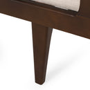 Chic Contemporary Chaise Lounge With Button Tufting And Bentwood Structure