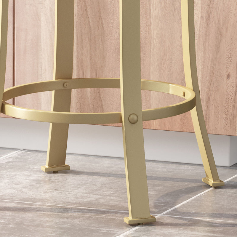 Modern Industrial Counter Stool Set With Swivel Function