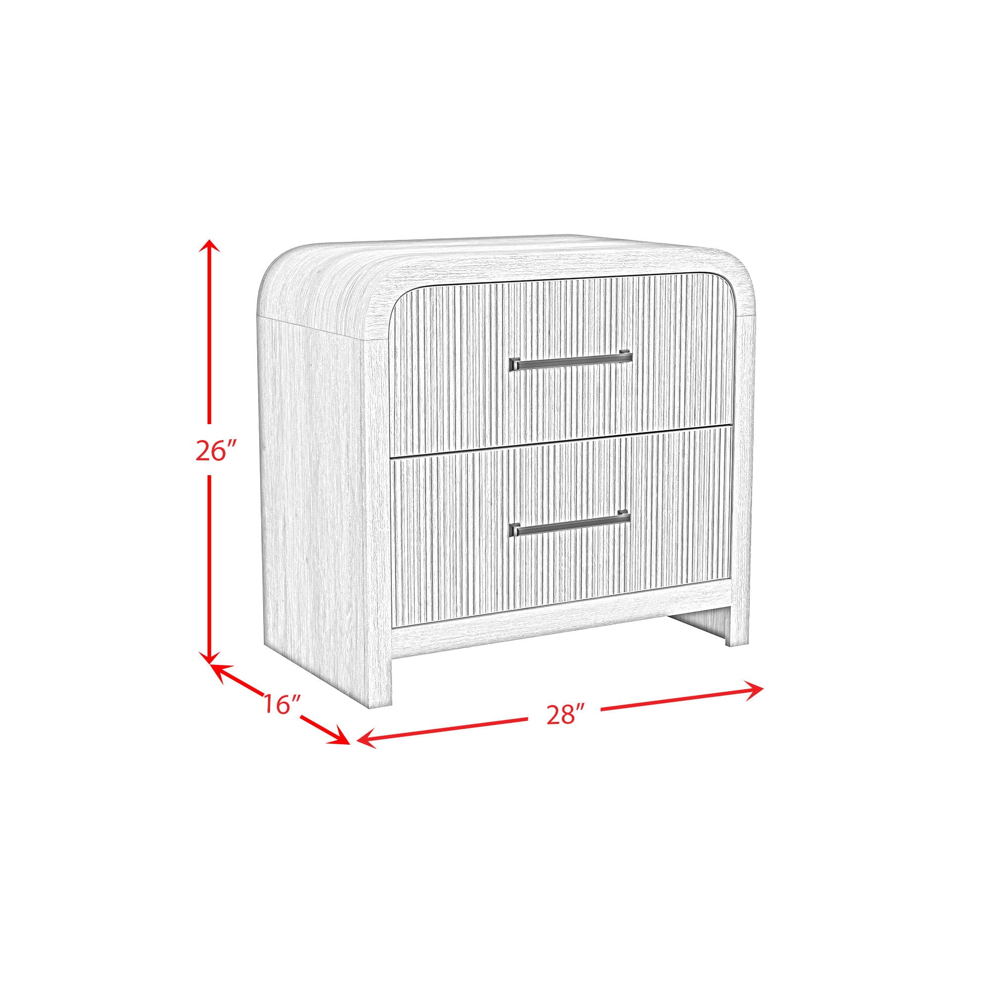 Ridgemont - 2-Drawer Nightstand With USB - Natural