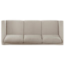 Islington - Fabric Upholstered Panel Arm Sofa - Taupe