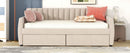 Upholstered Daybed With Slat Support