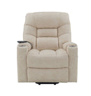 Nairi - Leather Aire Power Motion Recliner With Lift Heating Massage Function - Ivory